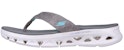 (W) Skechers Go Glide-Step 'Kelabu Putih Keselesaan' 141200-GRY