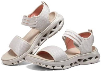 Skechers Glide Step Go Flex 防滑耐磨 運動涼鞋 女款 米色 Lookbook Skechers Glide Step Go Flex 防滑耐磨 運動涼鞋 女款 米色