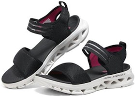 Skechers Glide Step Go Flex 涼鞋 防滑耐磨 運動涼鞋 女款 黑白 Lookbook Skechers Glide Step Go Flex 涼鞋 防滑耐磨 運動涼鞋 女款 黑白