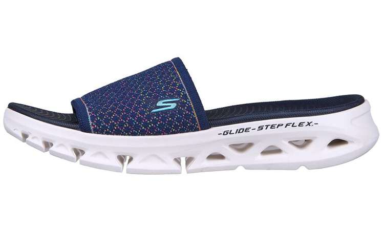 (Women) Skechers Go Glide-Step Slipper 'Comfort Blue' 141227-NVMT