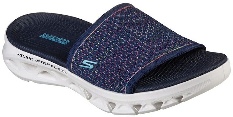 (Women) Skechers Go Glide-Step Slipper 'Comfort Blue' 141227-NVMT Lookbook (Women) Skechers Go Glide-Step Slipper 'Comfort Blue' 141227-NVMT