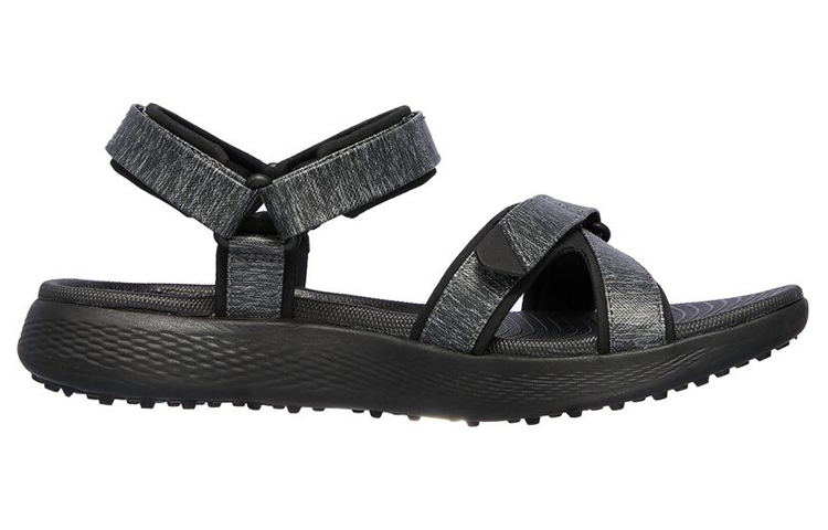 Order (W) Skechers Sandal Golf Wanita 600 'Soft Comfort Sport Hitam' 17015-BBK