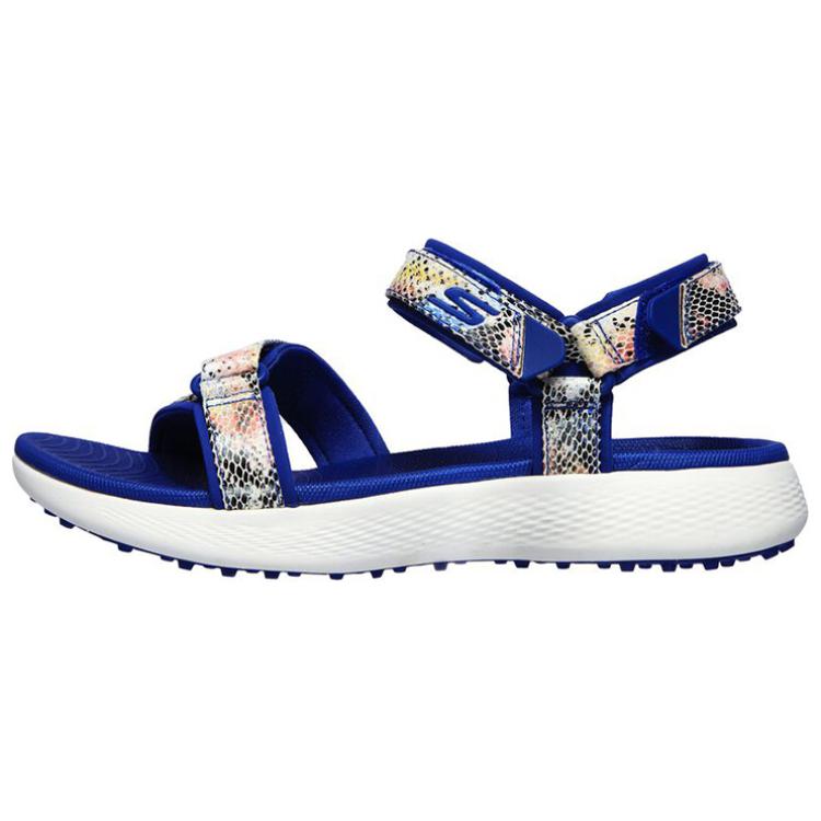 (Women) Skechers Go Golf 600 Sandal 'Blue Multicolor' 17018-BLMT