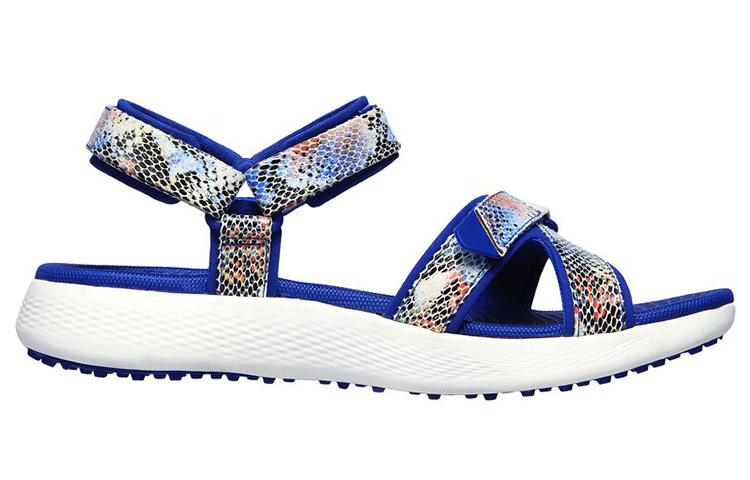 Order (Women) Skechers Go Golf 600 Sandal 'Blue Multicolor' 17018-BLMT