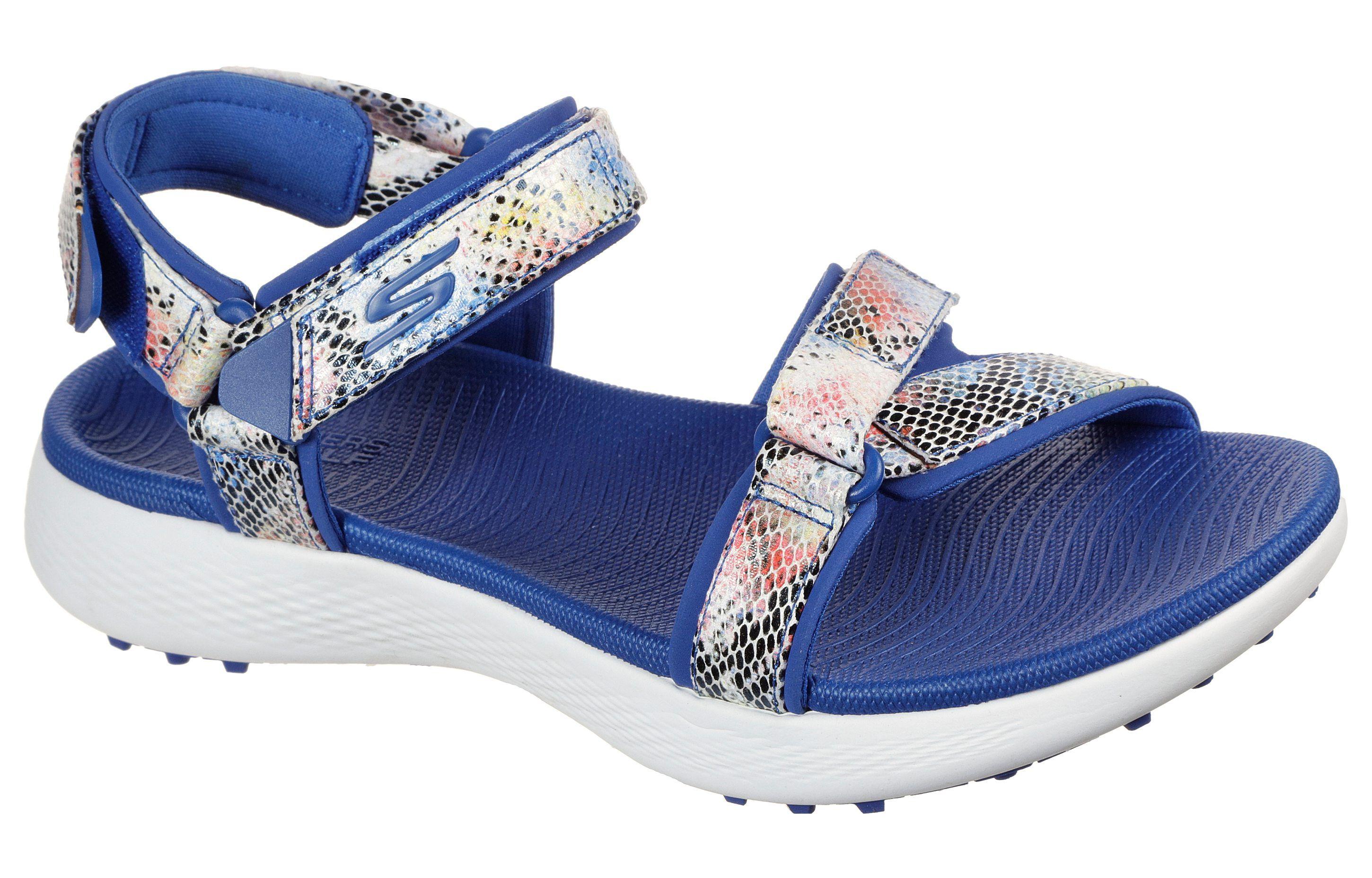Lookbook (Women) Skechers Go Golf 600 Sandal 'Blue Multicolor' 17018-BLMT