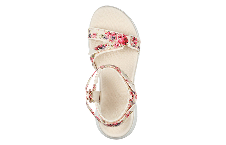 Lookbook (Women) Skechers Go Golf 600 Sandal 'Light Coffee Garden' 17019-NTMT