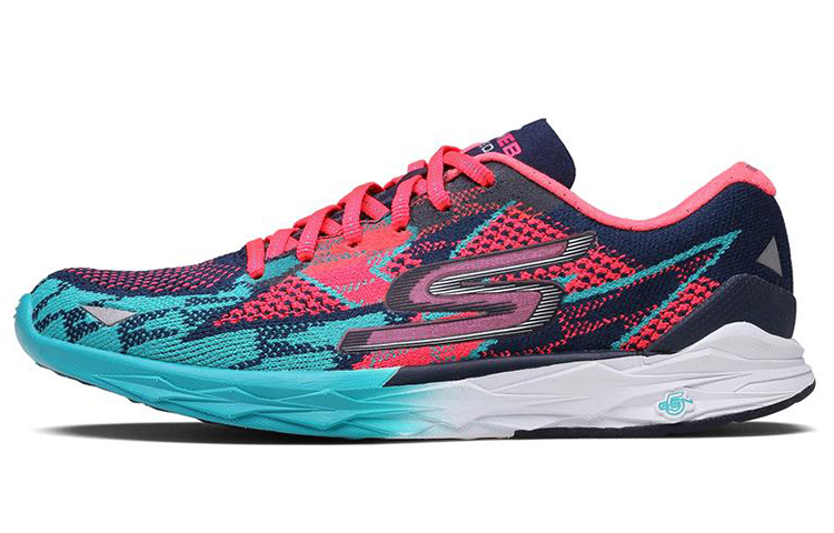 (Women) Skechers Go Meb Speed 4 'Blue Peach' 14101-NVHP