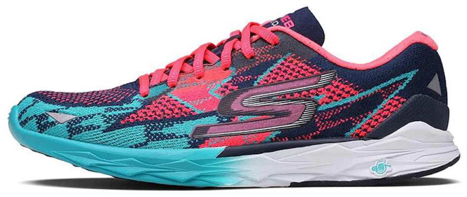 (Women) Skechers Go Meb Speed 4 'Blue Peach' 14101-NVHP Buy (Women) Skechers Go Meb Speed 4 'Blue Peach' 14101-NVHP