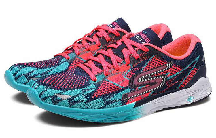 Lookbook (Women) Skechers Go Meb Speed 4 'Blue Peach' 14101-NVHP