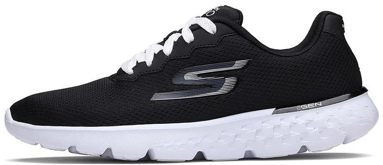 women-skechers-go-run-400-black-white-shock-absorbing-durable-low-top-running-shoe-14351-bkw