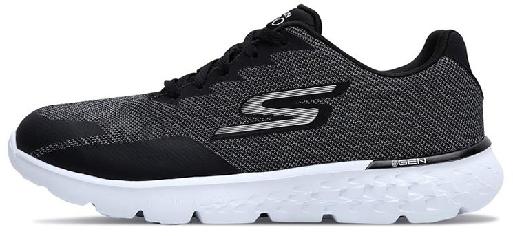 women-skechers-go-run-400-black-and-white-14798-bkw