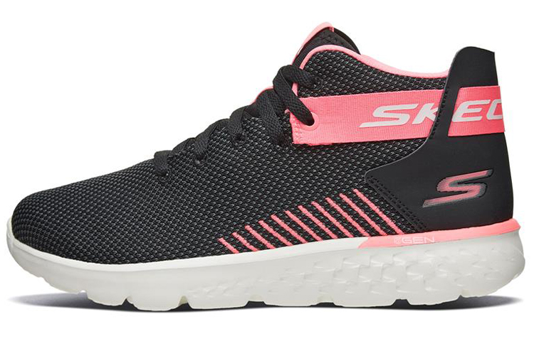 (W) Skechers Go Run 400 'Black Pink'