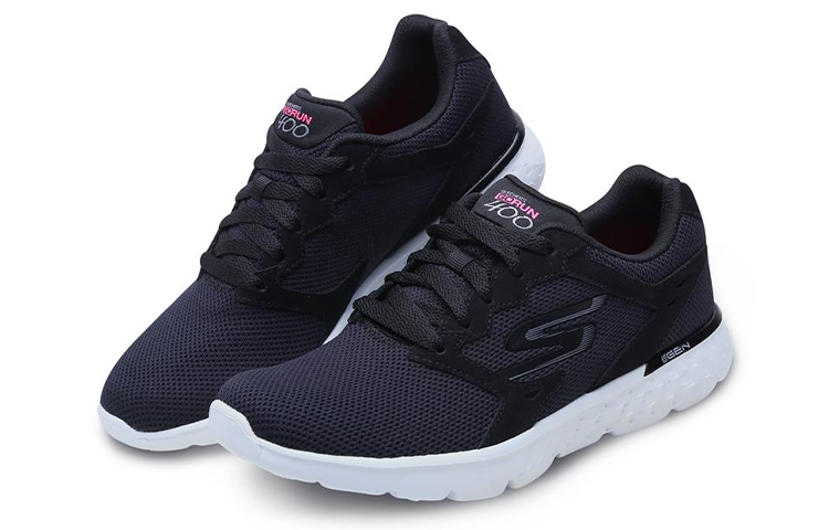 Lookbook (W) スケッチャーズ GO RUN 400 黒白 (Sukecchaazu GO RUN 400 KuroShiro) 14799-BLK