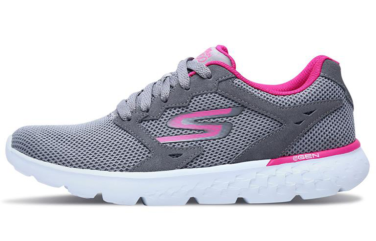 (Women) Skechers Go Run 400 'Grey Peach Red' 14799-LGHP