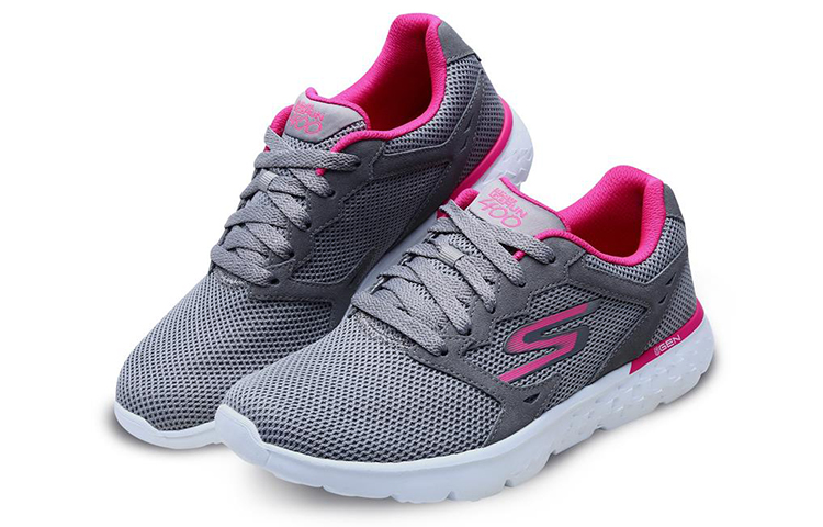 Lookbook (W) 斯凯奇 Go Run 400 '灰桃红' 14799-LGHP