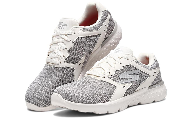 Lookbook (W) Skechers Go Run 400 'Gris Blanco' 15293-WGY