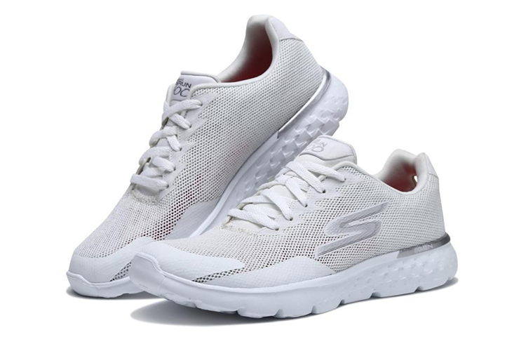 Lookbook (Women) Skechers Go Run 400 'White Low-Top' 15299-WHT
