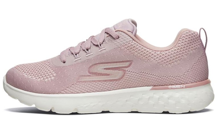 (Women) Skechers Go Run 400 Sport Shoes Pink/White 667044-ROS