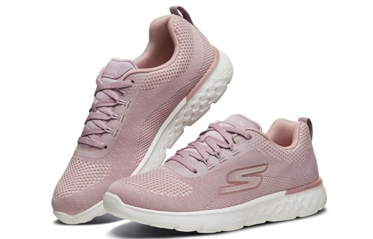 Lookbook (W) Skechers Go Run 400 Sportschoenen Roze/Wit 667044-ROS