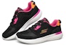Lookbook (W) Skechers Go Run 400 V2 Low-Top 'Hitam Merah Jambu' 128196-BKPK
