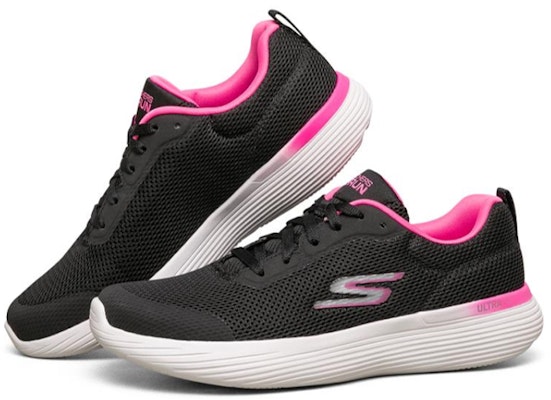 (Women) Skechers Go Black/White/Pink 128000-BKPK Lookbook (Women) Skechers Go Black/White/Pink 128000-BKPK