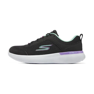 (W) Skechers Go Run 400 V2 'Black White Purple'