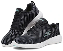 Lookbook (Women) Skechers Go Run 600 'Black Light Green' 15082-BKAQ