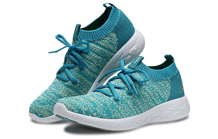 Lookbook Skechers Go Run 600 輕量化跑步鞋 女款 青綠色