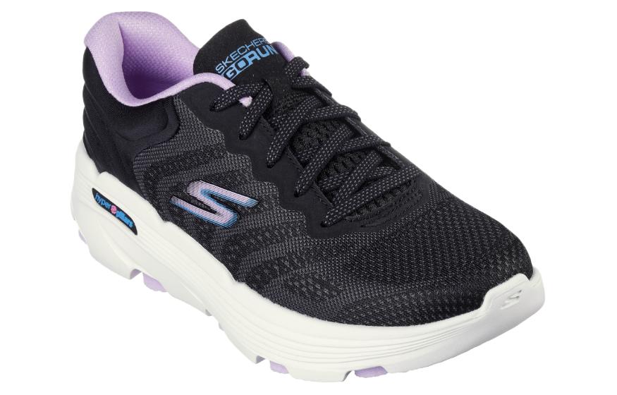 Lookbook (W) Skechers Go Run 7.0-Driven 'Hitam Lavender' 129335-BKLV