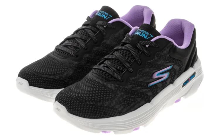 Shop (W) Skechers Go Run 7.0-Driven 'Hitam Lavender' 129335-BKLV