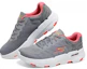 Lookbook Skechers Go Run 7.0 舒適百搭 耐磨透氣 低筒 跑步鞋 女款 灰紅色