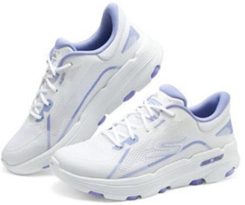 (W) スケチャーズ Go Run 7.0 白ラベンダー 129336-WLV Lookbook (W) スケチャーズ Go Run 7.0 白ラベンダー 129336-WLV