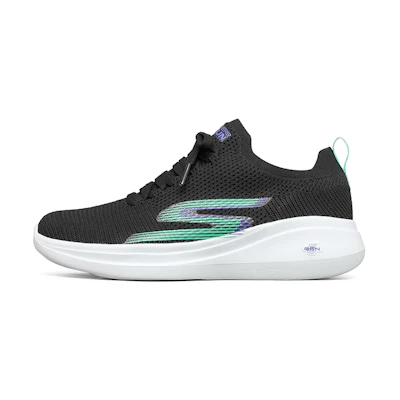 (W) Skechers Go Run 'Black Green'