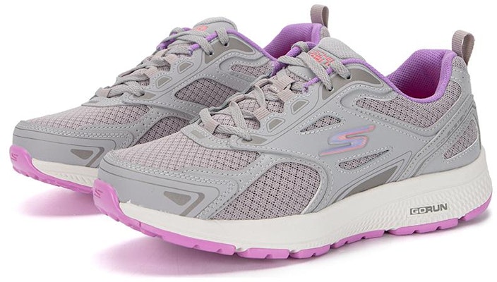 (W) スケッチャーズ GO RUN グレー/パープル 128075-GYLV Lookbook (W) スケッチャーズ GO RUN グレー/パープル 128075-GYLV