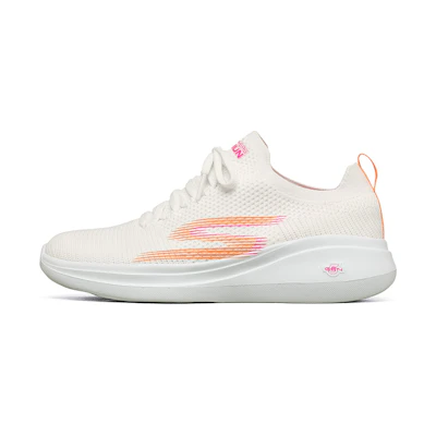 (W) Skechers GO RUN 'Low White Orange'