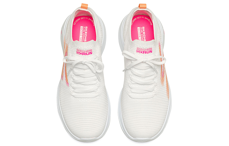 Lookbook (W) Skechers GO RUN 'Putih Rendah Oranye' 128186-WHP
