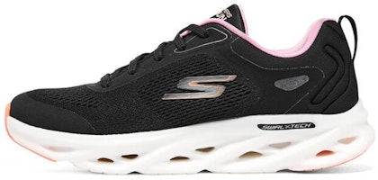 (Women) Skechers GO RUN Swirl Tech 'Black White Pink' 129496-BKPK (Women) Skechers GO RUN Swirl Tech 'Black White Pink' 129496-BKPK
