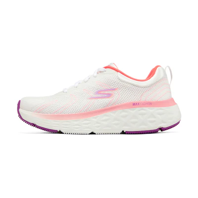 (W) Skechers Max Cushioning Delta 'White Pink Purple'