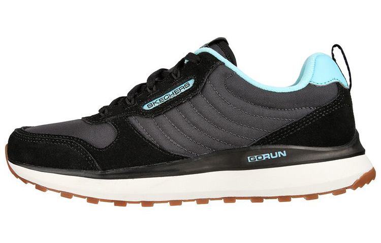 (W) Skechers Go Run Adventure 'Black Blue'