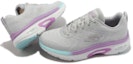 Shop (W) Skechers Go Run Arch Fit 'Kelabu Lavender' 128957-GYLV