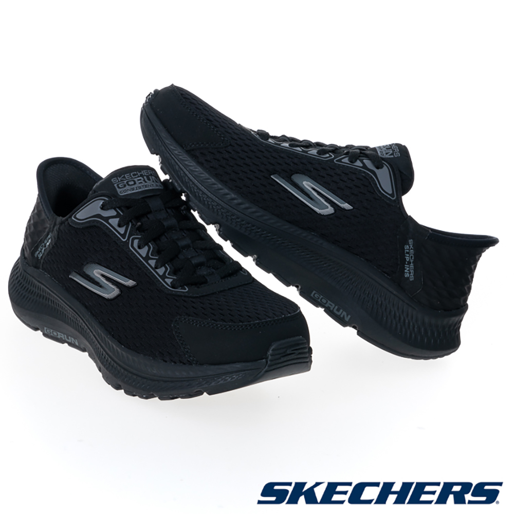 Lookbook (W) Skechers Go Run Consistent 2.0 寬楦跑鞋 黑色 128615WBBK