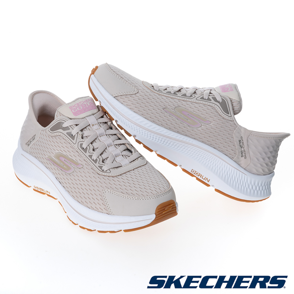 Lookbook (W) SKECHERS GO RUN CONSISTENT 2.0 Kasut Lari Wanita Wide Warna Milk Tea Bubble Tea 128615WNTPK
