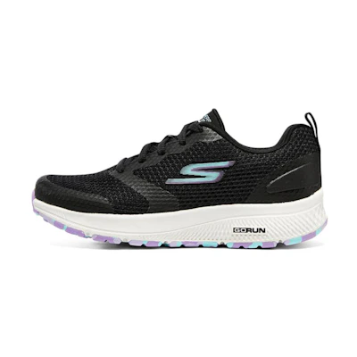 (W) Skechers Go Run Consistent 'Black Lavender'