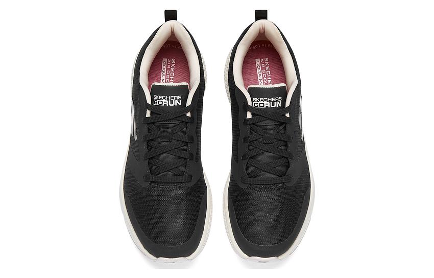 Lookbook (W) Skechers GO RUN Consistent 'Hitam Merah Jambu' 128275-BLK