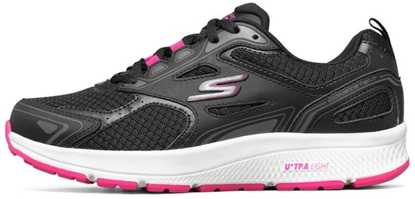 (W) Skechers Go Run Konsisten 'Hitam Putih Merah Jambu' 128075-BKPK Buy (W) Skechers Go Run Konsisten 'Hitam Putih Merah Jambu' 128075-BKPK