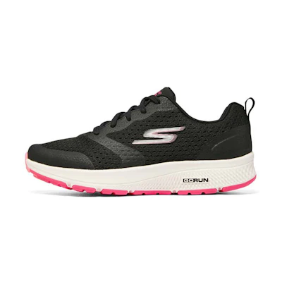 (W) Skechers Go Run Consistent 'Black White Pink'