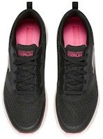 Shop (W) Skechers Go Run Konsisten 'Hitam Putih Merah Muda' 128277-BKPK