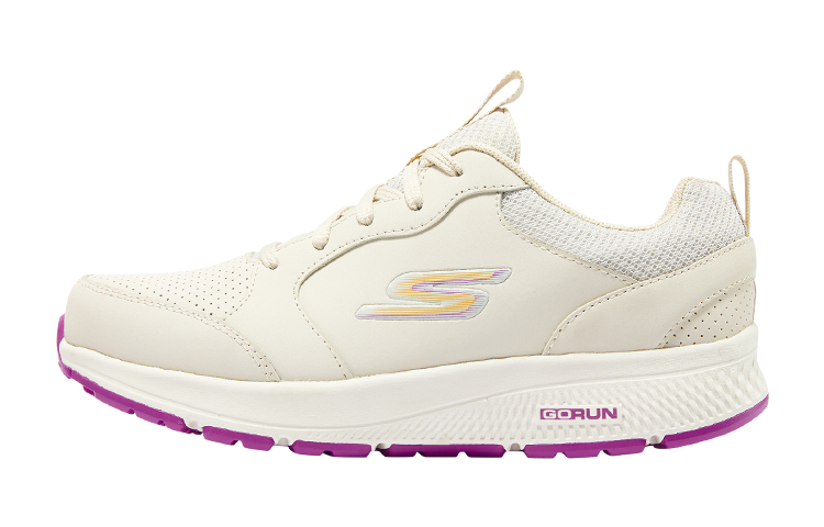 (Women) Skechers GO RUN Consistent 'Long Stride White' 128273-NAT