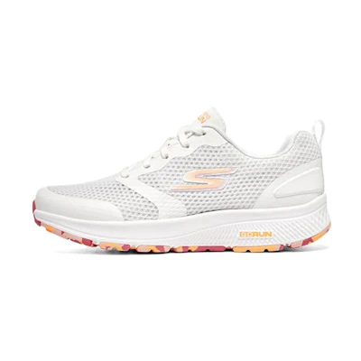 (W) Skechers Go Run Consistent 'White Orange'