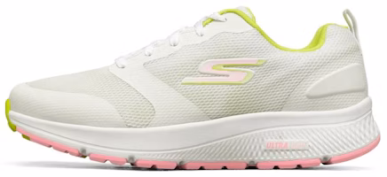 (Women) Skechers Go Run Consistent White/Pink/Yellow 128076-WMLT (Women) Skechers Go Run Consistent White/Pink/Yellow 128076-WMLT